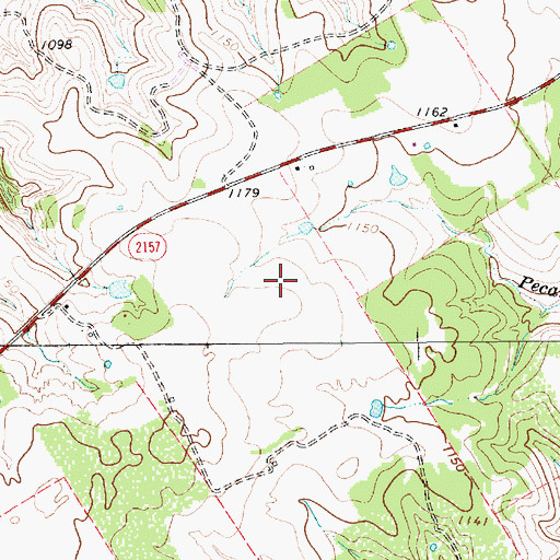 Topographic Map of KYOT-FM (Granbury), TX