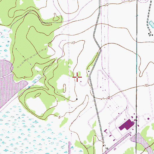 Topographic Map of KTFA-FM (Groves), TX