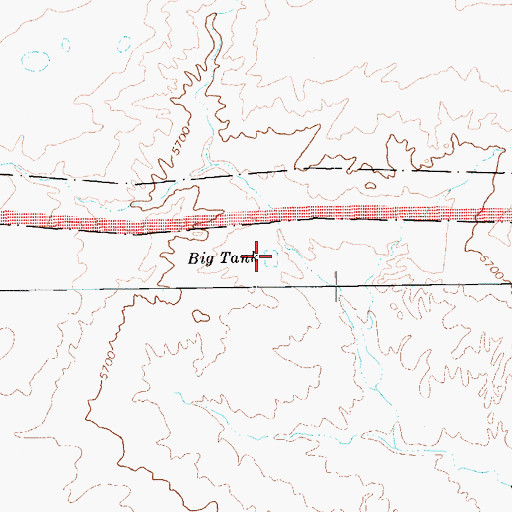 Topographic Map of Big Tank, AZ