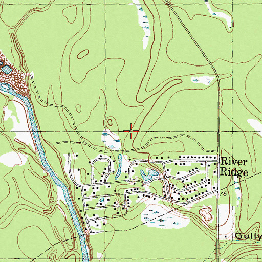 Topographic Map of KTRU-FM (Houston), TX