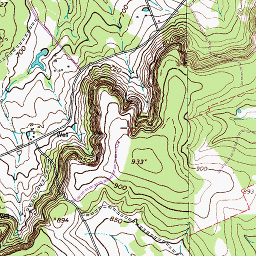 Topographic Map of KNCT-FM (Killeen), TX