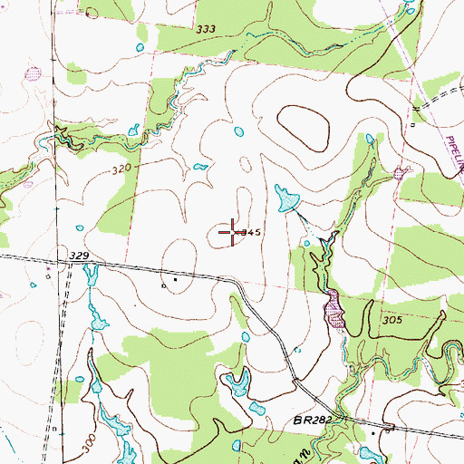 Topographic Map of KAGG-FM (Madisonville), TX
