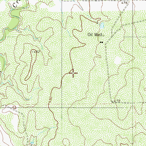 Topographic Map of KZZQ-FM (Mirando City), TX