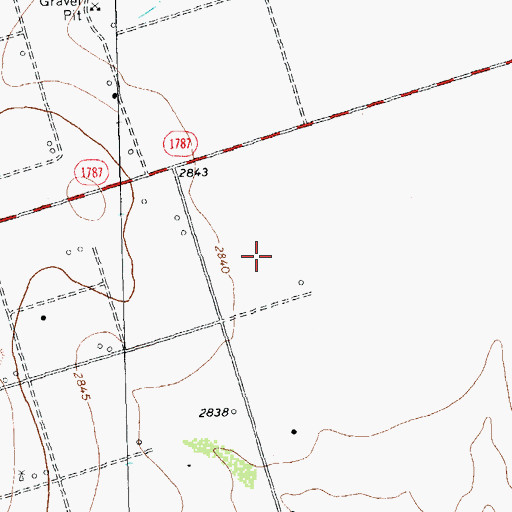 Topographic Map of KKKK-FM (Odessa), TX