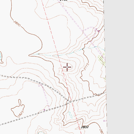 Topographic Map of KKKK-FM (Odessa), TX