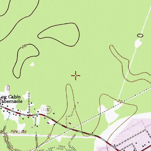 Topographic Map of KIOC-FM (Orange), TX