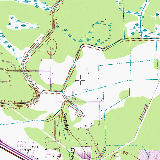 Topographic Map of KKMY-FM (Orange), TX