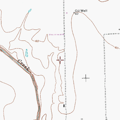Topographic Map of KROB-FM (Robstown), TX
