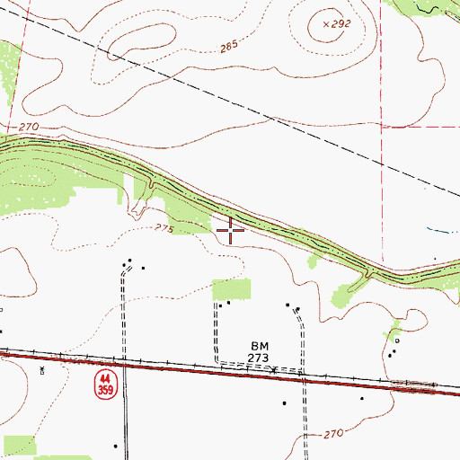 Topographic Map of KUKA-FM (San Diego), TX