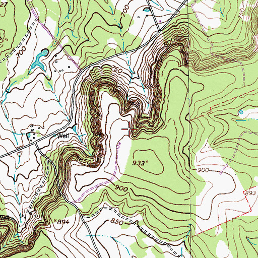 Topographic Map of KPLE-FM (Temple), TX