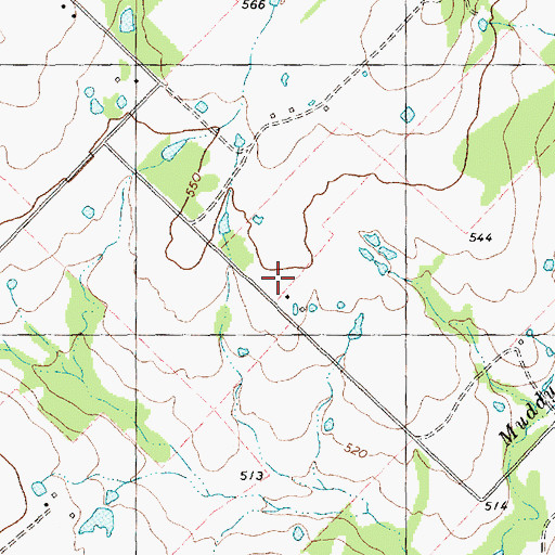Topographic Map of KTLR-FM (Terrell), TX
