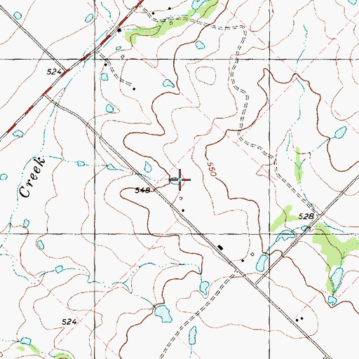 Topographic Map of KTLR-FM (Terrell), TX