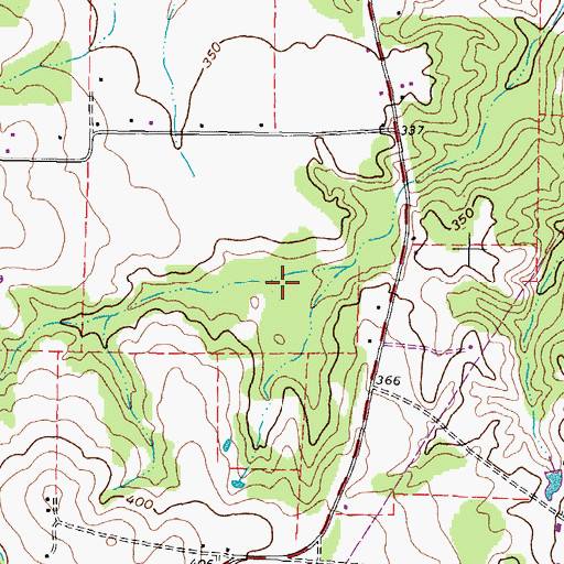 Topographic Map of KTYL-FM (Tyler), TX