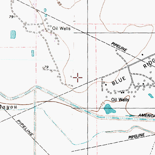 Topographic Map of KHSH-TV (Alvin), TX