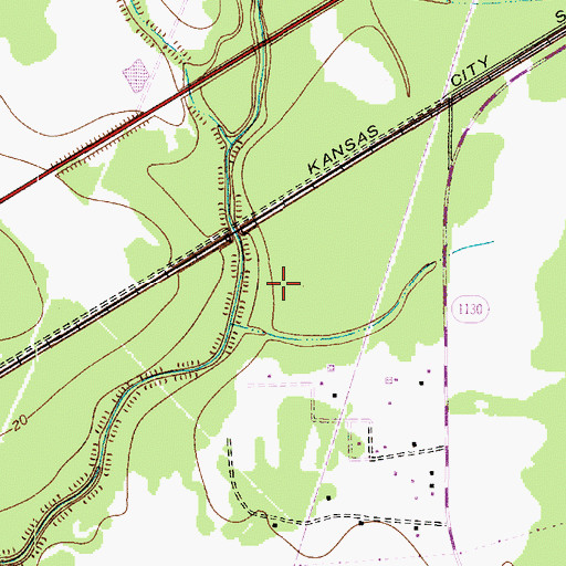 Topographic Map of KITU-TV (Beaumont), TX