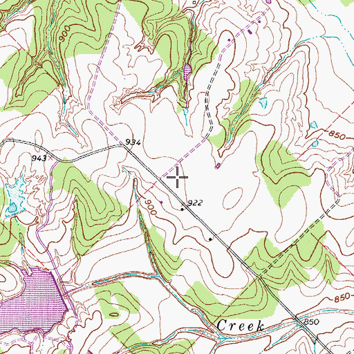Topographic Map of KMPX-TV (Decatur), TX