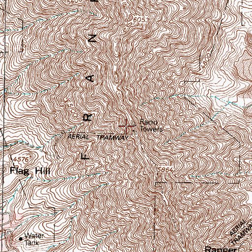 Topographic Map of KCIK-TV (El Paso), TX