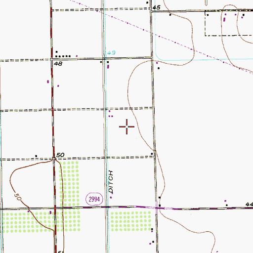 Topographic Map of KLUJ-TV (Harlingen), TX