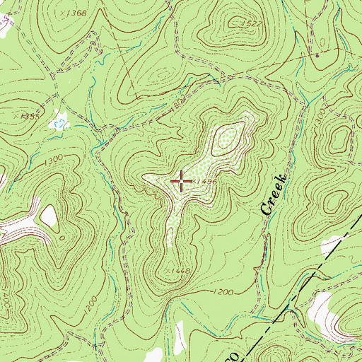 Topographic Map of KRRT-TV (Kerrville), TX