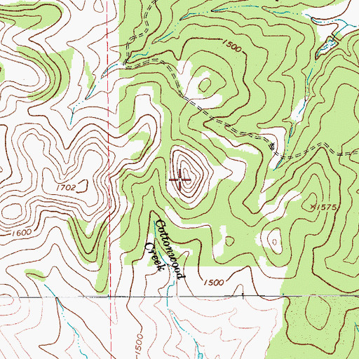 Topographic Map of KLNO-TV (Llano), TX