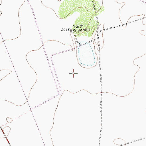 Topographic Map of KPEJ-TV (Odessa), TX