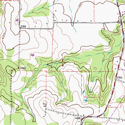 Topographic Map of KLTV-TV (Tyler), TX