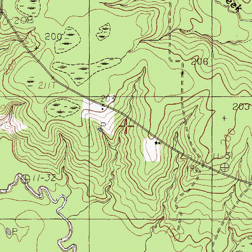 Topographic Map of Camp Seale, TX