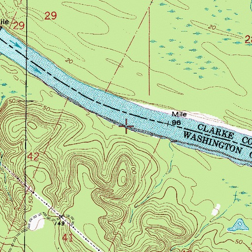 Topographic Map of Saint Elmo Landing (historical), AL