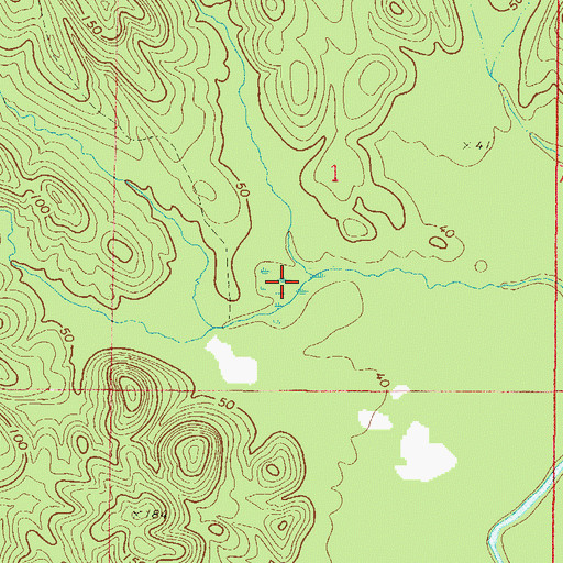 Topographic Map of Salt Pond, AL