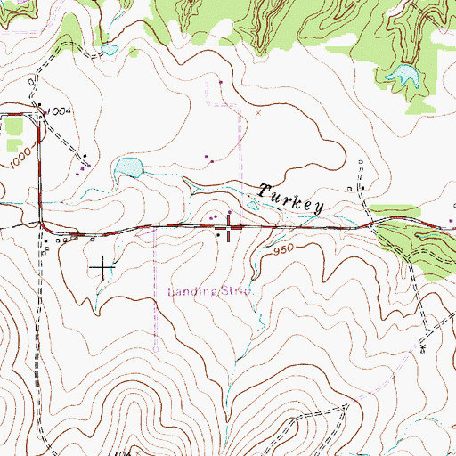 Topographic Map of Annetta South, TX