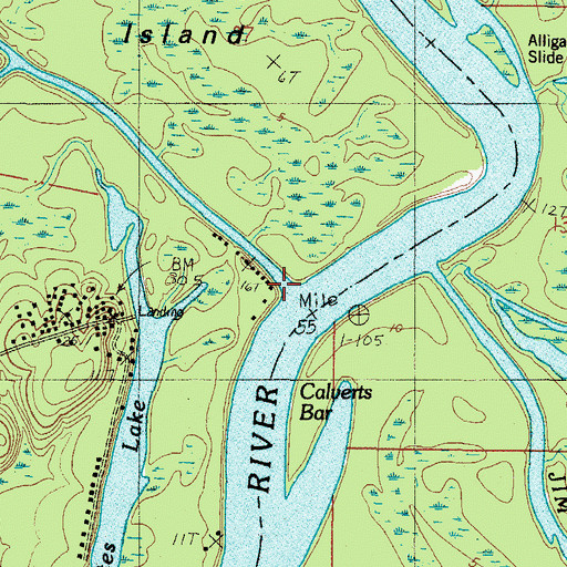 Topographic Map of West River, AL