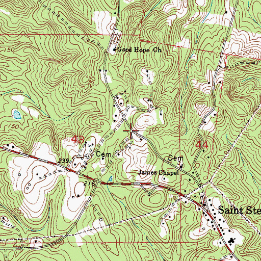 Topographic Map of Wilson, AL