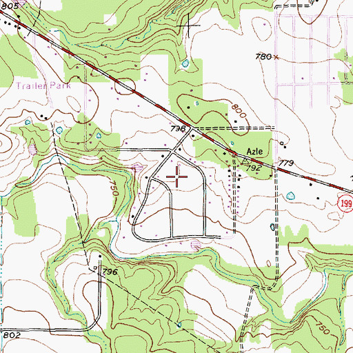 Topographic Map of Sanctuary, TX
