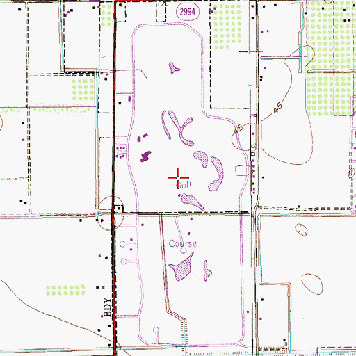 Topographic Map of Palm Valley, TX