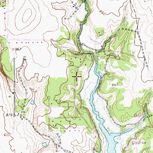Topographic Map of Willow Park, TX