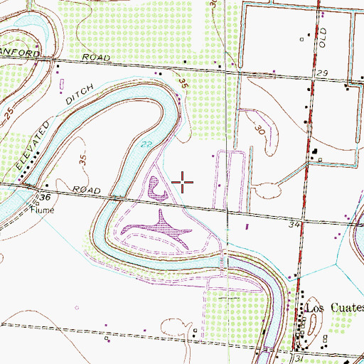 Topographic Map of Indian Lake, TX