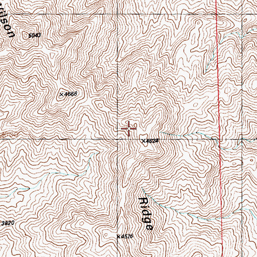 Topographic Map of Wilson Ridge, AZ
