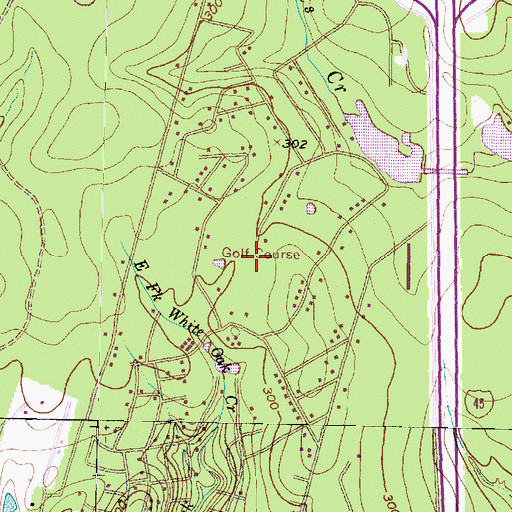 Topographic Map of Panorama Village, TX