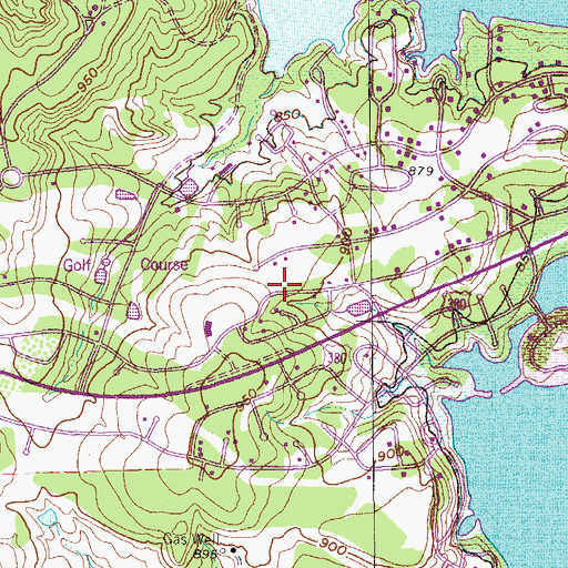 Topographic Map of Runaway Bay, TX