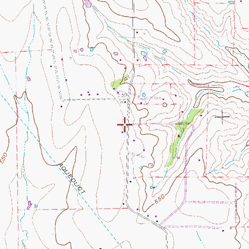 Topographic Map of Saint Paul, TX
