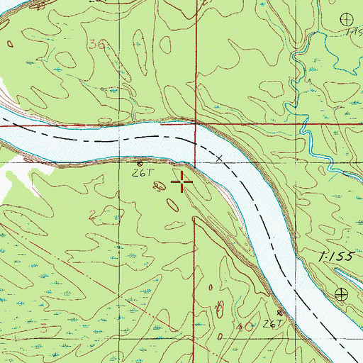 Topographic Map of Bowlings Ferry (historical), AL