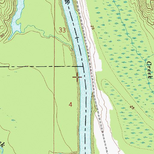 Topographic Map of Cato Landing (historical), AL