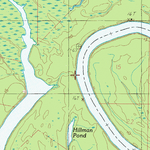 Topographic Map of Johnsons Creek, AL