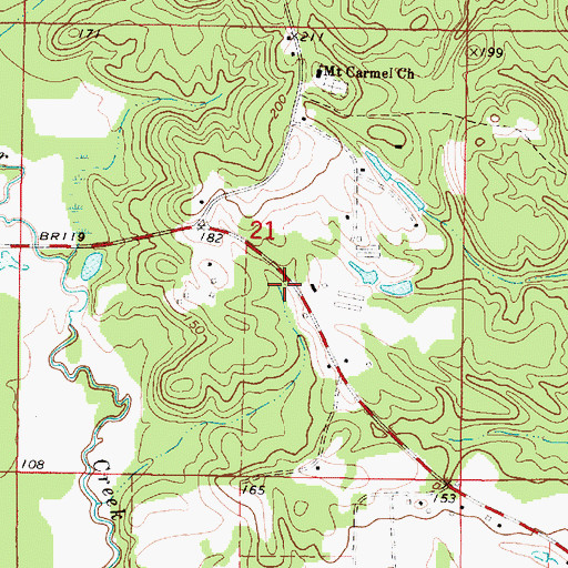 Topographic Map of Knights School (historical), AL