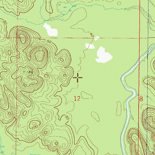 Topographic Map of Koen Burn (historical), AL