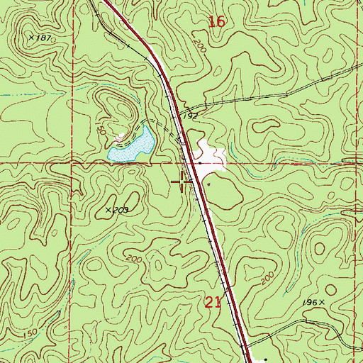 Topographic Map of Loper School (historical), AL