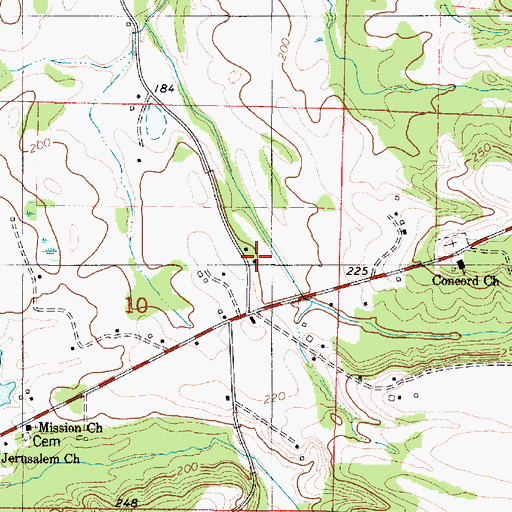 Topographic Map of Anthemusia Plantation (historical), AL