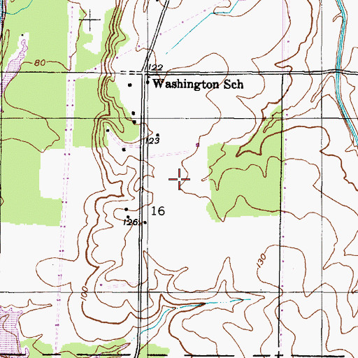 Topographic Map of Beach Ridge, AL