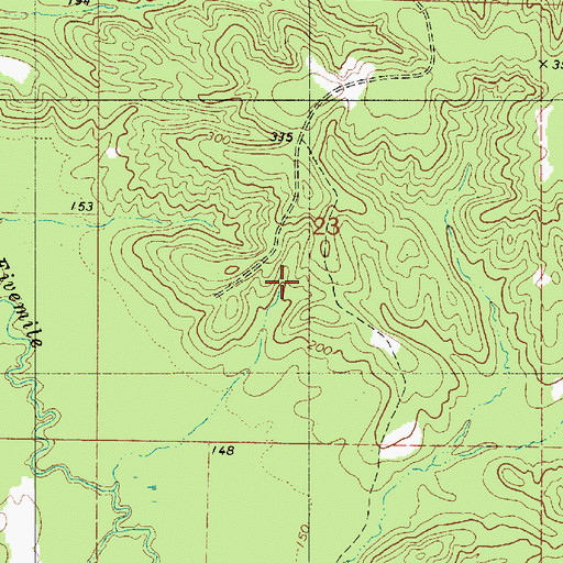 Topographic Map of Chalaybeate Spring, AL