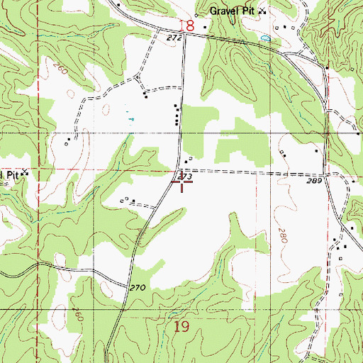 Topographic Map of Ellis School (historical), AL